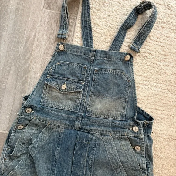 We The Free Blue Denim Women Jeans Overalls - Picture 3 of 7